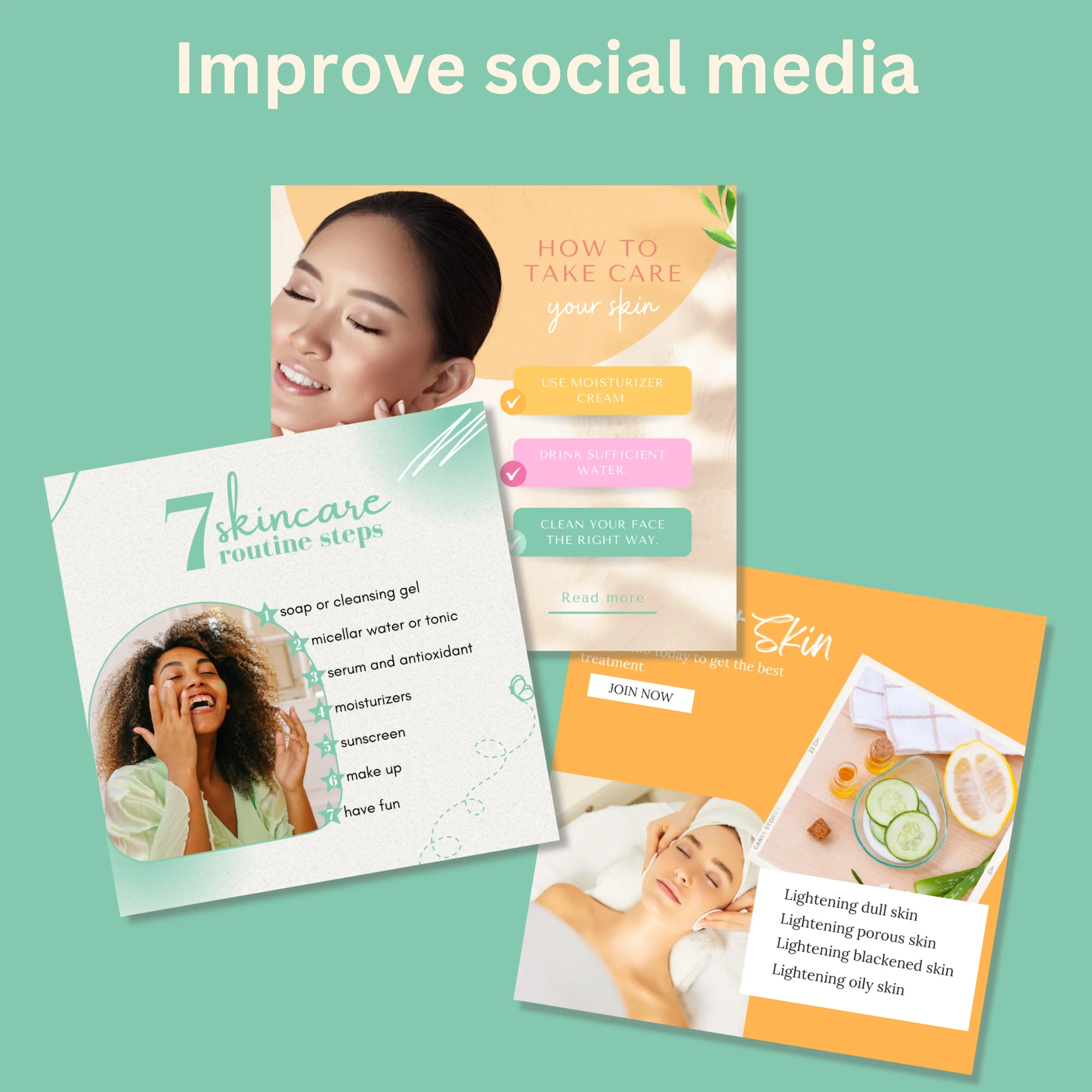 40 Vibrant Instagram Post Templates for Canva - Colorful Yellow and Pink Templates for Business - Rainbow Instagram Canva Templates - Image 6