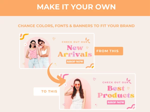 Peach Melody Boutique Shopify Theme Template  –  Minimal & Feminine Fully Responsive Template - Image 9