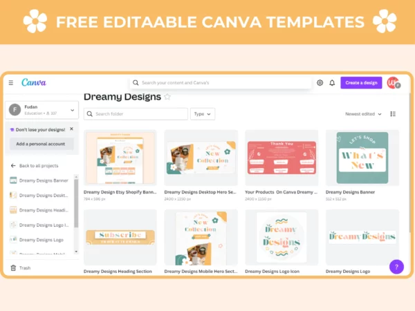 Dreamy Designs - Boutique Shopify Theme | Shopify Template | Feminine, Minimal & Cute Design | Editable Canva Templates | Shopify OS 2.0 - Image 8
