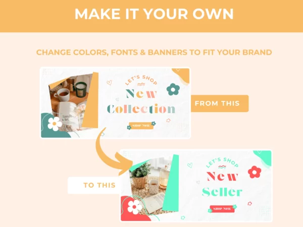 Dreamy Designs - Boutique Shopify Theme | Shopify Template | Feminine, Minimal & Cute Design | Editable Canva Templates | Shopify OS 2.0 - Image 9