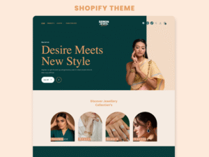 Serein Jewel – Jewelry Shopify 2.0 Theme + Canva Editable Templates | Luxury Responsive Shopify Theme | Elegant Jewelry Store Website Design